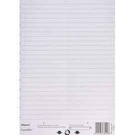 Rexel Printable Inserts for Crystalfile Classic Linked Suspension Files Top Tabs, White, Pack of 52, 78289