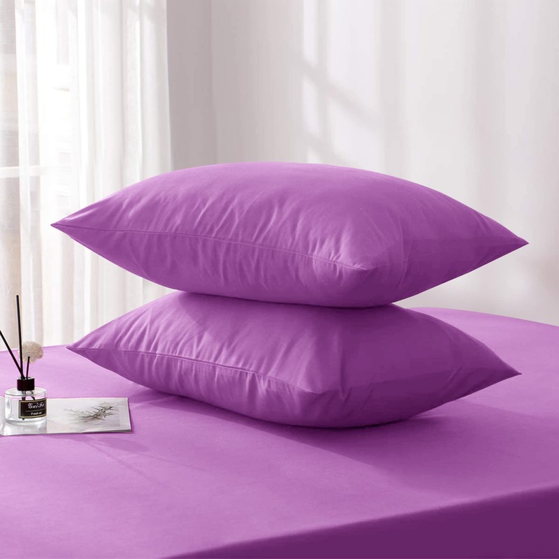 Moonlight Bedding Pillow Cases 2 Pack – Purple Pillowcases Envelope