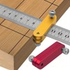 Bestgle 4-Pack Adjustable Ruler Stop Blocks, Thickness Ruler Stopper Fence