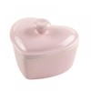 Bicuzat Heart-Shaped Dessert Bowl with Lid Ceramic Baking Bowl Rice