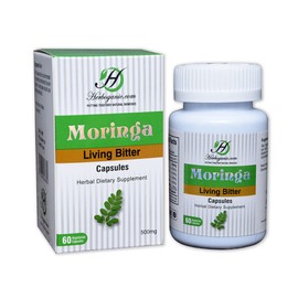 Herboganic Moringa Living Bitter Capsule, 60 Capsules, Herbal Dietary Supplement