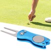 BiKING! Golfer Green Fork, Stainless Steel Golfer Fork Metal Folding