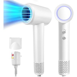 Secador de Cabello Slowton Iónico Profesional de 1500W con Secado Rápido y Boquilla Magnética
