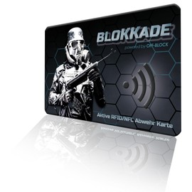 BLOKKADE Off-Block Active RFID/NFC Blocking Card Motif Stormtrooper Collectors Edition Latest Generation Protection Against Data Theft No External Reading by Michael G., black, Modern