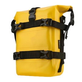 Vechkom Motorcycle Saddlebags 100% Waterproof Travel Luggage - 8L Crash Bar Bag with Adjustable Straps Shoulder Strap Universal Backpack Luggage for ADV Touring Off-Road Riding (Yellow 1 PC)