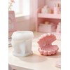 Shell Jewelry Storage Silicone Mold, 2 Pieces Ocean Shell Resin