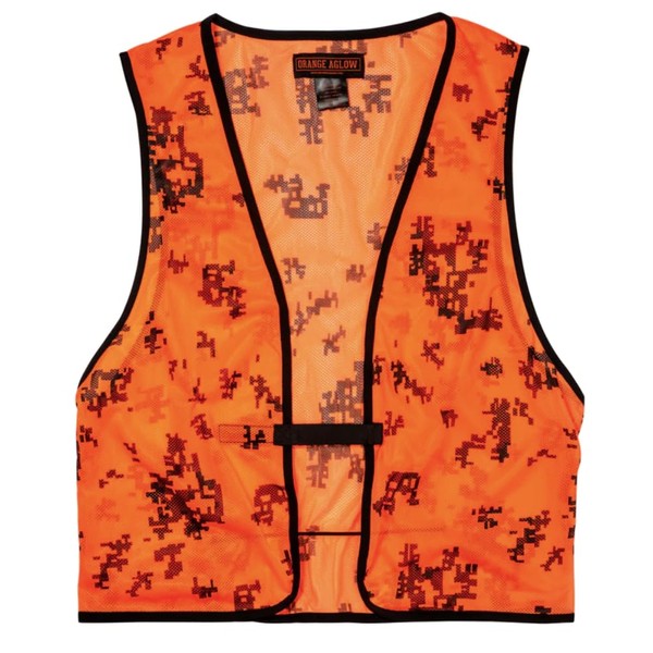 Orange Aglow Signature Lightweight Mesh Blaze Orange Camo Hunting Vest