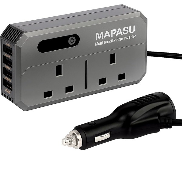 MAPASU 200W Car Power Inverter DC 12V to 220V AC