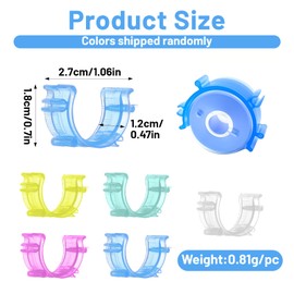 Grevosea 100 Pcs Bobbin Clips, Colorful Bobbin Holders for Sewing Thread Holder Fabric Clips for Sewing and Quilting Supplies Thread Spool Organizing Tool Accessories