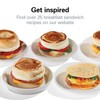 Hamilton Beach Breakfast Sandwich Maker with Egg Cooker Ring, Customize