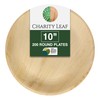 Charity Leaf Disposable Palm Leaf 9" Round Plates (200 pieces)