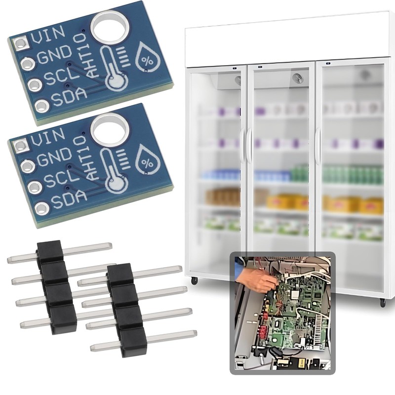 ECSiNG 4 Sets AHT10 I2C Digital Temperature Humidity Sensor Module