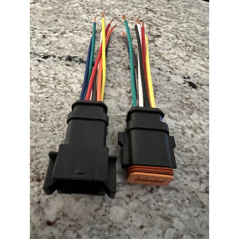 Deutsch E008 Assembled Deutsch 12 Pin waterproof connector 6" wire
