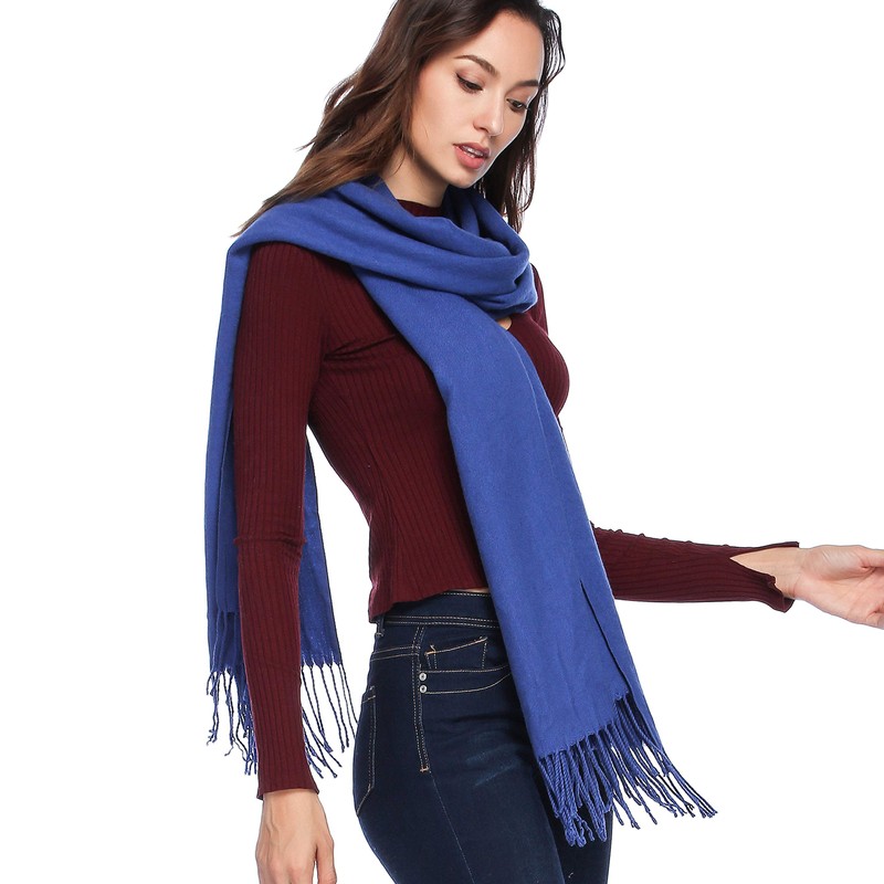 HOYAYO Chal de lana – Bufanda de pashmina extragrande y