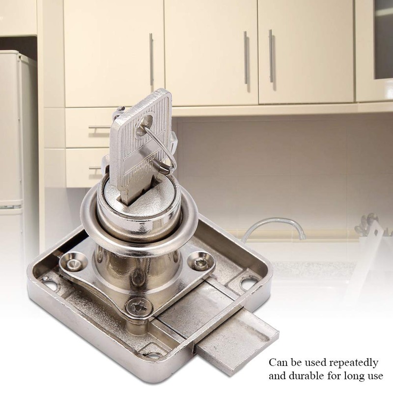 Lock Zinc Alloy Durable Furniture Drawer Locks Reusable Safe Display
