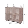 StorageWorks Hanging Closet Organizer with Garment Rod, 4 Section Closet