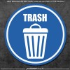 Silverbird Graphics 3x Trash / sticker trash can basket / decal / home office / weatherproof vinyl