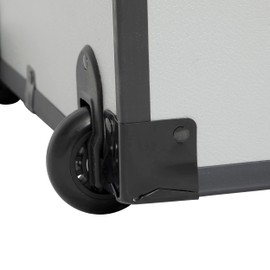 Seward Rover Trunk with Wheels & One Carry Handle, White, 30-Inch