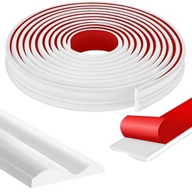 moonoom 20 Ft x 1.6''Wall Decoration Molding Trim,Self-Adhesive 3D Chair Rail Panel Molding, Flexible DIY Wall Trim for Walls Mirror Window Frame and Home Decoration