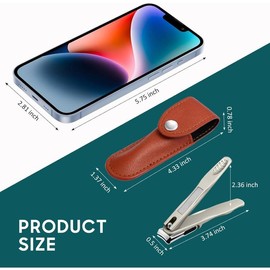 Clippers for Seniors, 360 Degree Rotary Fingernail and Toenail Clippers with Long Handle Ultra  Sturdy Stainless Steel Heavy Duty Large Toe  Clippers for Thick s Built-in  File