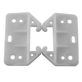 AXLIZER 6PCS Plastic Drawer Guides, Drawer Rail, Center Mount Dresser Drawer Guide Brackets