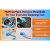 Topest Stainless Steel Scourer |12 Pack | Dish Washing Up