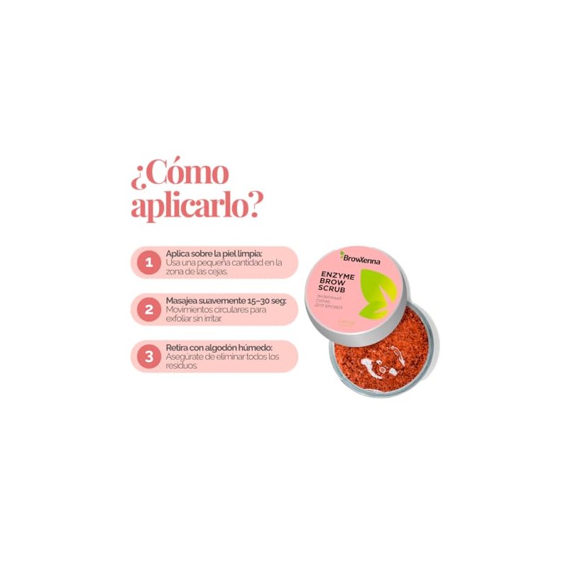 Exfoliante para cejas BrowXenna (Exfoliante para cejas de Enzima)