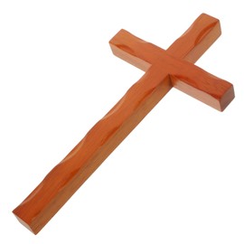 MAGICLULU Simple Wooden Cross Ornament Decorative Wall Hanging for and Office Rustic Religious Cross Decor with Fine Craftsmanship for Living Room and Bedroom