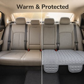 Universal Car Seat Cover Cushion Pad – Soft Flocking Fabric Non-Slip Seat Protector for Cars, SUVs, Trucks & Vans