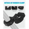 ADTOPI Quick Release Rubber Clamp Metal Roll Bar Clamp Mounting