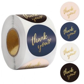 Packaging sticker return gift lettering thank you stickers 500 sheets 4 colors sandwich sticker 2ea