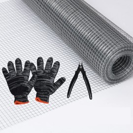 PICK FOR LIFE Rodent Mesh, Galvanized Wire Metal Mesh Hardware Cloth Welded Roll for Vegetables Garden, Easy to Cut and Make Straight, Never Rust (6Mx20cm)