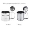 Flour Sifter Stainless Steel Handheld Manual Sieve Strainer Kitchen Baking