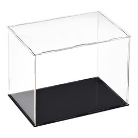 sourcing map Acrylic Clear Display Case Box Dustproof Protection Cube Collectible Display Box 25 x 15 x 20 cm
