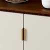 homdiy 10 Pack Edge Drawer Pulls Brushed Brass Cabinet Handles