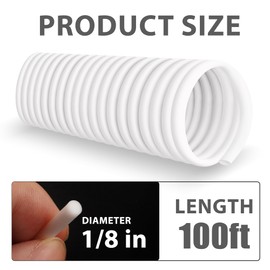 U0U 100Ft Backer Rod 1/8 Inch,Foam Backer Rod Caulk Saver for Gaps and Joint Concrete Filling,White Concrete Expansion Joint Filler (1/8 inch*100 feet)
