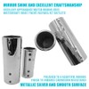 Handrail Straight Pipe Fitting Connector,AICWIOO 7/8 Inch 316 Stainless Steel