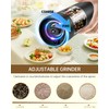 CIRCLE JOY Electric Salt and Pepper Grinder Set Automatic Salt