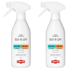 Rapsyn Antibacterial Foot Shampoo, 1 pack, 2 pcs., 410ml / 랩신 항균 풋샴푸, 1개입, 2개, 410ml