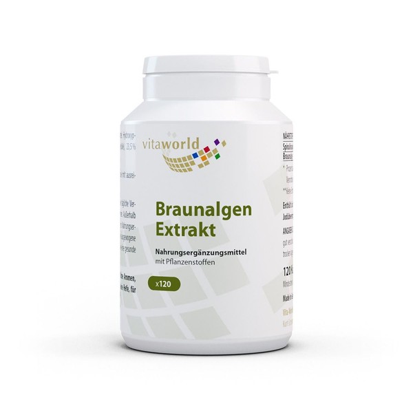 Vita World Brown algae extract 500 mg, 140 mg brown