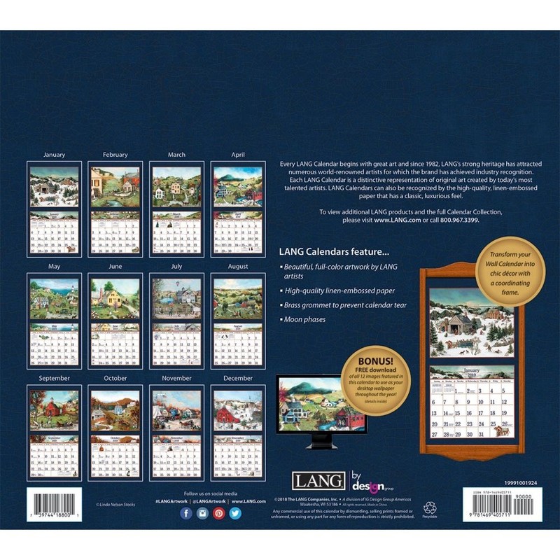 The LANG Companies Linda Nelson Stocks 2019 - Calendario de