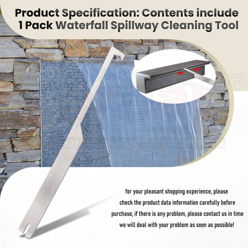 Karbay Waterfall Spillway Cleaning Tool for Cleaning Debris That Blocks
