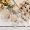 sourcing map 10 Pcs Blank Wooden Dice, 30mm/1.18inch Unfinished Wooden
