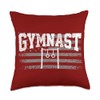 Gymnastics Rings Gymnast Throw Pillow