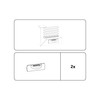 GARDINIA Magnetic Connector For Bottom Blind Rail On Window Sash,