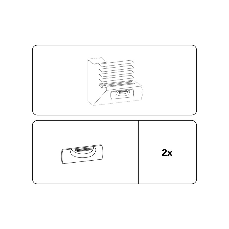 GARDINIA Magnetic Connector For Bottom Blind Rail On Window Sash,