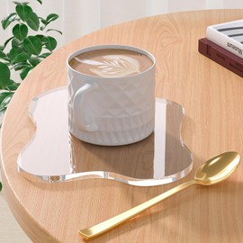 Irregular Acrylic Coasters - Clear Cloud Shape Drink Coasters