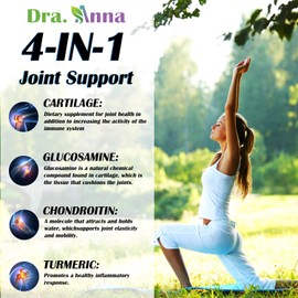  Cartilage XL Plus Glucosamine, Chondroitin & Turmeric. Joint Support Supplement. Antioxidant Properties. 100 Capsules