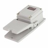 Foot Switch Nonslip Aluminum Shell Momentary Pedal Silver Contacts LT3