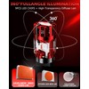 7443 W21/5W Red LED Brake Tail Light Bulbs, No Hyper